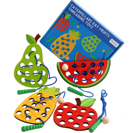 Montessori Threading Wooden Toy