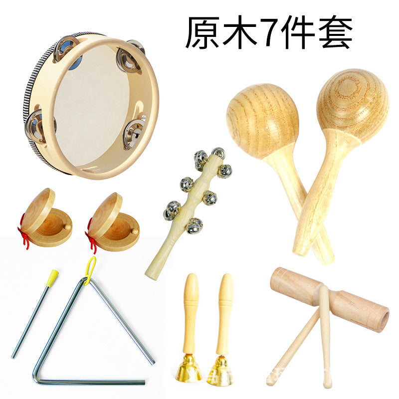 Orff Percussion Instrument Set for Kids (Wooden Toys)