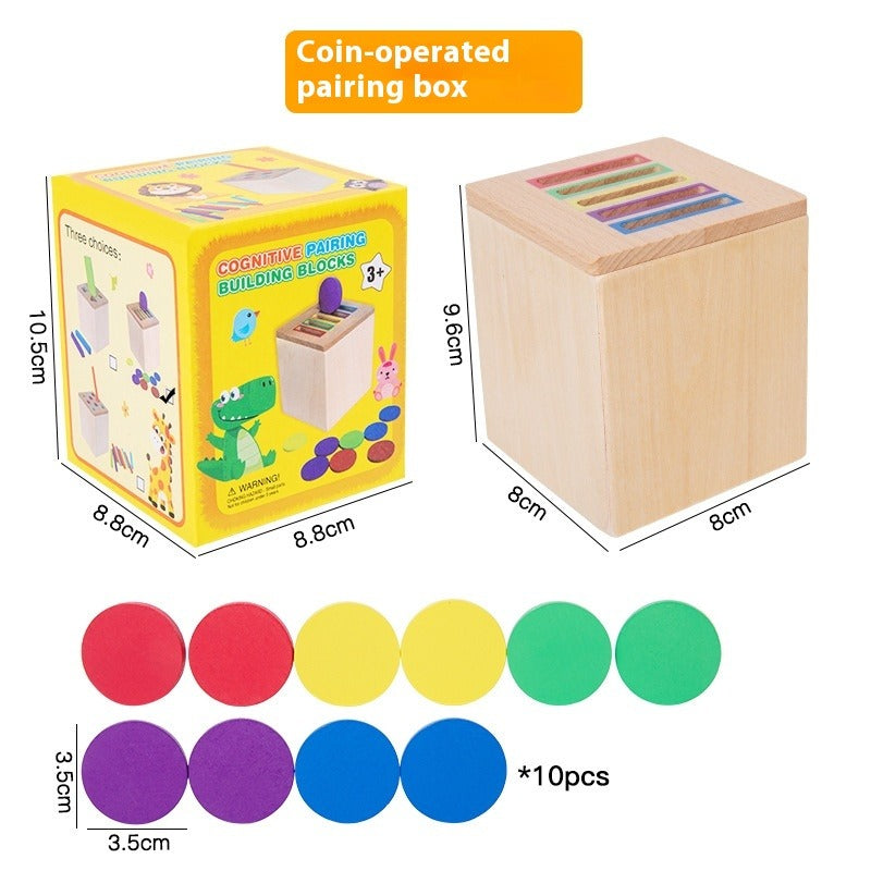 Wooden Montessori Color Matching Educational Toy