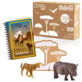 National Geographic Kids Activity Journal Set Includes Realistic Animal Toy Figures Level 1 Reading Fact Book Packaging from Recycled Material Kids Toys for Ages 3 Up Amazon Exclusive