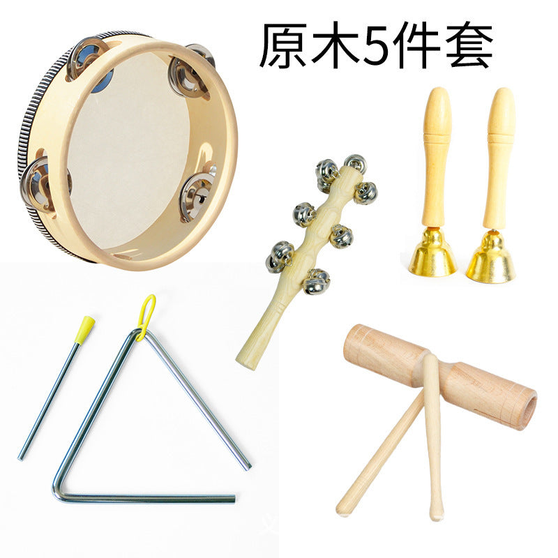 Orff Percussion Instrument Set for Kids (Wooden Toys)