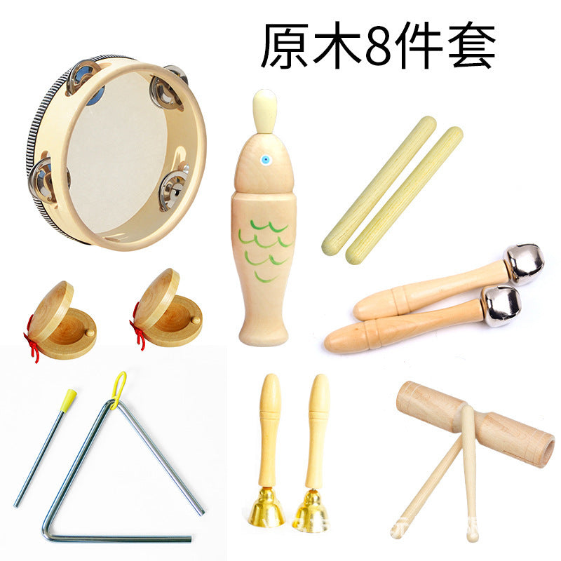 Orff Percussion Instrument Set for Kids (Wooden Toys)